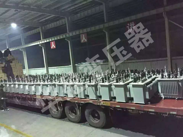 运城非晶合金变压器发货现场